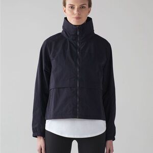 Lululemon Effortless Jacket size 10 Midnight Navy #0115